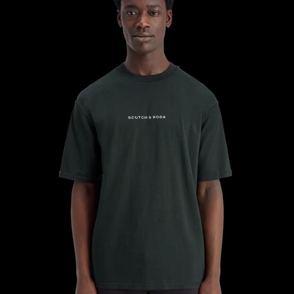 Scotch & Soda Men's Dark Green T-Shirt